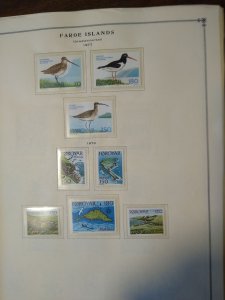 collection on pages BI: Faroes 1975-1995 MNH mostly complete CV $400