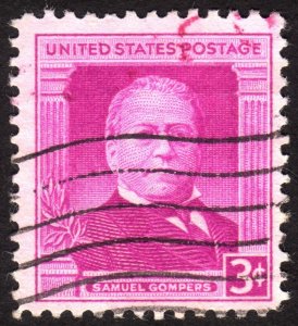 1950, US 3c, Samuel Gompers, Used, Sc 988