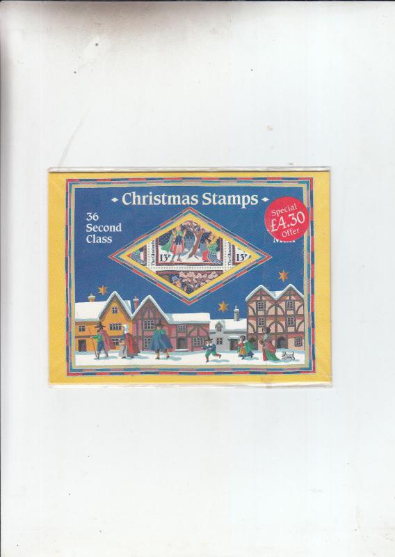 1986 CHRISTMAS STAMP PACK 36X13P WITH STAR UNDERPRINT PACK STILL SEALED