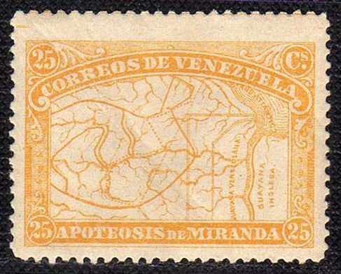 1896 - Venezuela - Miranda -  Scott 138 25 c. - MLH