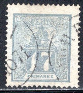 Sweden #15   VF  Used      CV $800.00 .....  6140016