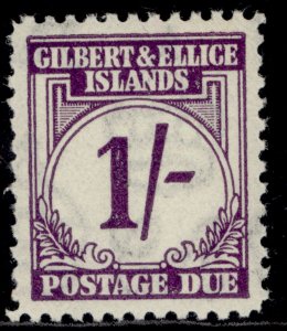 GILBERT AND ELLICE ISLANDS GVI SG D7, 1s violet, NH MINT. Cat £27.