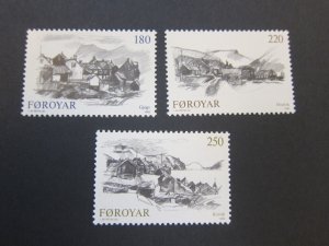 Faroe Islands 1982 Sc 83-85 set MNH