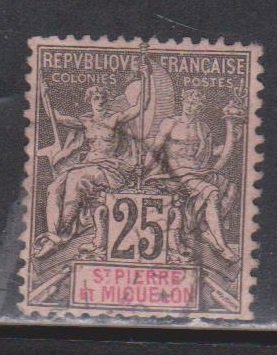 ST PIERRE & MIQUELON Scott # 70 Used