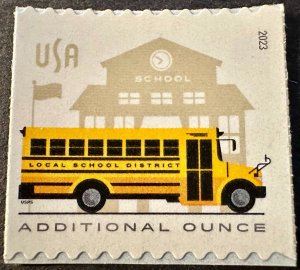 US # 5741 School Bus coil additional oz rate 2023 Mint NH