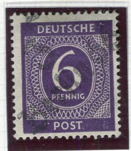 GERMANY; 1946 Allied Zones Local Post Optd. ' BERLIN 66 ' fine Mint hinged 6pf.