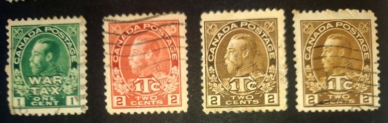 CANADA KGV ADMIRAL (1910-1936)
