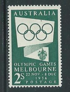 Australia 286 1955 Olympics single MH