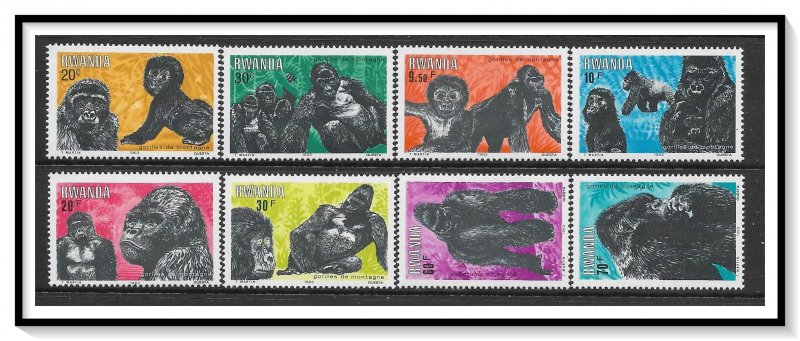 Rwanda #1158-1165 Gorillas Set MNH