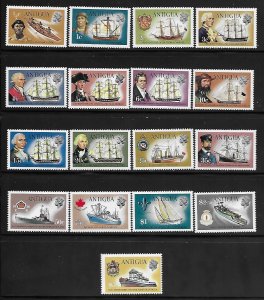 ANTIGUA SC # 241-257 MNH COMPLETE SET