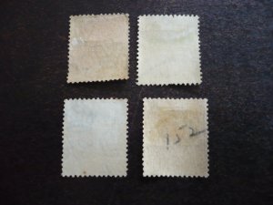 Stamps - Straits Settlements - Scott# 149-152 - Used Part Set of 4 Stamps