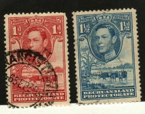 Bechuanaland Protectorate #125-6 used