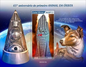 Guinea-Bissau - 2022 Laika in Space - Stamp Souvenir Sheet - GB220410b