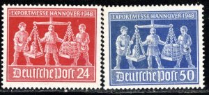 Germany AM Post Scott # 584 - 585, mint nh