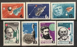 Russia 2883-89 mnh rocket science