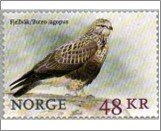 NK 1976   Rough-legged Hawk (Buteo lagopus) 85 Krone Multicolor