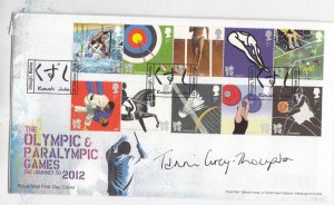 GB 2009 Olympic/Paralympic Games FDC Signed By Dame Tanni Grey-Thompson BP6727