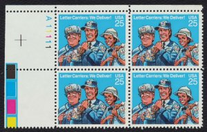 #2420 25c Letter Carriers, Plate Block [A11111 UL] Mint **ANY 5=FREE SHIPPING** 