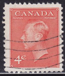 Canada 306 King George VI with Postes-Postage 1951