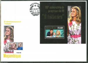 MOZAMBIQUE 2014 TV BEWITCHED 50TH AIRING ANNIVERSARY SOUVENIR SHEET FDC