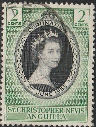 Saint Christopher, Nevis, & Anguilla,  #119 Used From 1953,  CV-$0.25