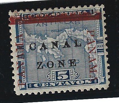 Canal Zone Scott #12 Mint 5c Overprint Top Filled A1, & A2   2019 CV $7.50++