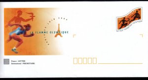 France 2004 Athens Olympics Postal Stationary Cover Mint