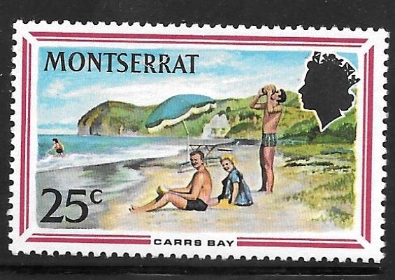 Montserrat 250: 25c Carrs Bay, MH, F-VF