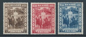 Ruanda-Urundi #B12-14 NH In Memory of Queen Astrid