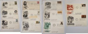 US 1976-1977-1978 11 First Day Covers oddicial & Stamps #10009