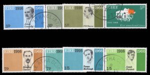 Ireland #207a/213a Cat$34.25, 1966 Easter Week Rebellion, set in se-tenant pa...