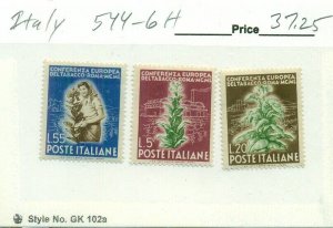 ITALY #544-6, Mint Hinged, Scott $37.25