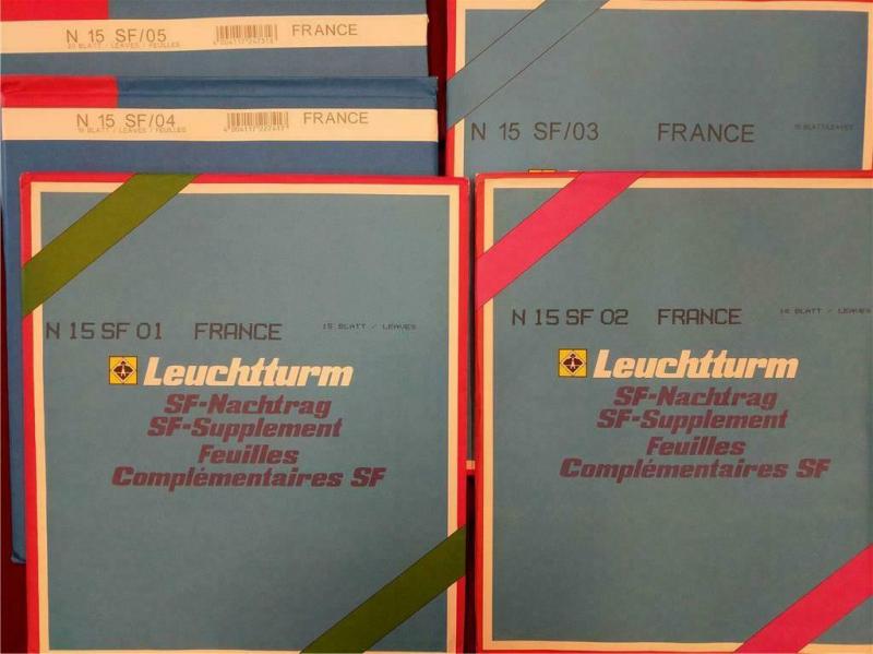 France Hingeless Album Pages Leuchtturm Stamp Collecting 2001-2005