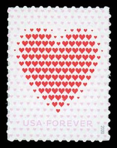 USA 5431 Mint (NH) Love Made of Hearts Forever Stamp