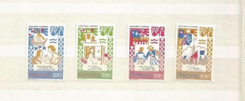 FAROE ISLANDS SCOTT 86-9 MNH 