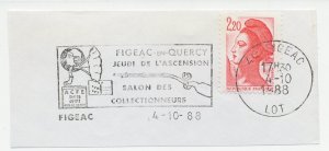 Postmark cut France 1988 Gramophone - Rifle
