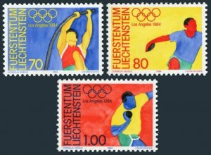 Liechtenstein 1984 MNH Stamp Scott 784-786 Sport Olympic Games