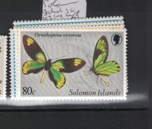 Solomon Islands Butterfly SC 431-4 MNH (5gzq) 