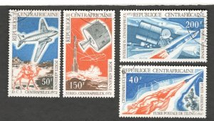 1972 Central Africa Sc #C95-98 Space, rockets , satellites  Used set, very fine