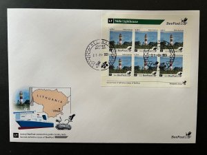 Lithuania Litauen Lituanie 2024 Definitives Nida lighthouse BeePost sheetlet FDC