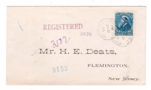 Canada #47 Used Fine - Very Fine On Registered Cover