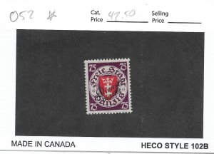 German: Danzig Sc # 052 MH (57296)