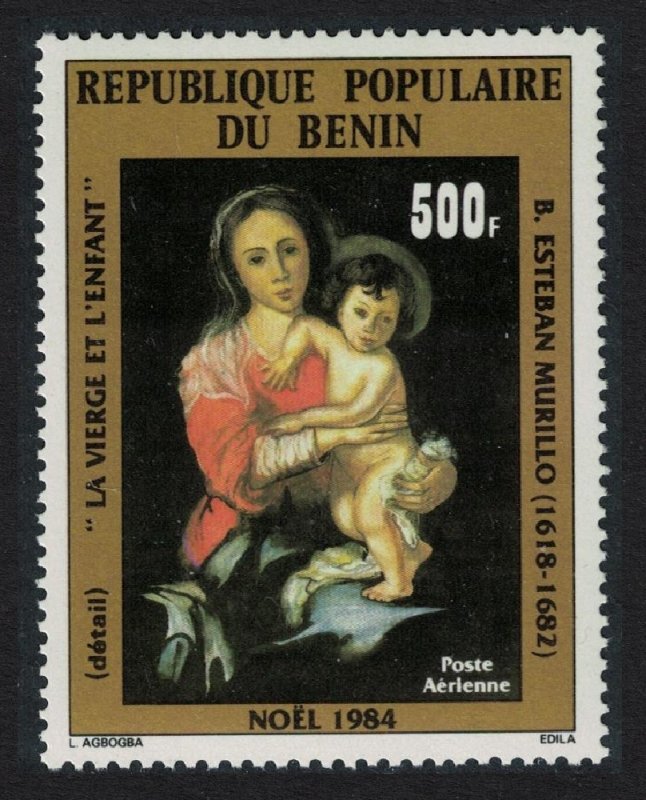 Benin 'Virgin and Child' Painting by Murillo Christmas 1984 MNH SG#953