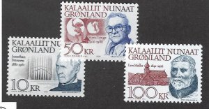 Greenland #242-243, 249 MNH VF...Popular Stamps!