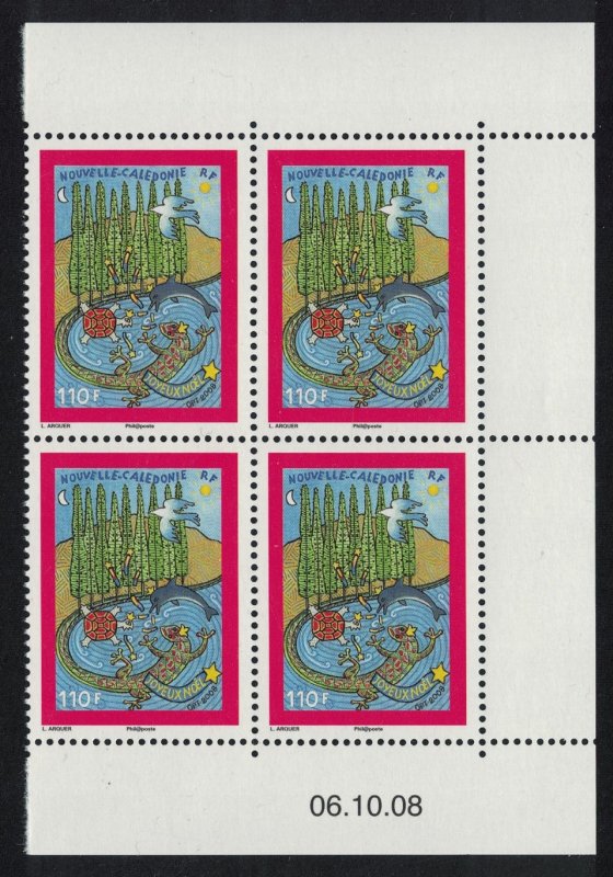 New Caledonia Christmas Symbols of New Caledonia Block of 4 Date SG#1455 MI#1479