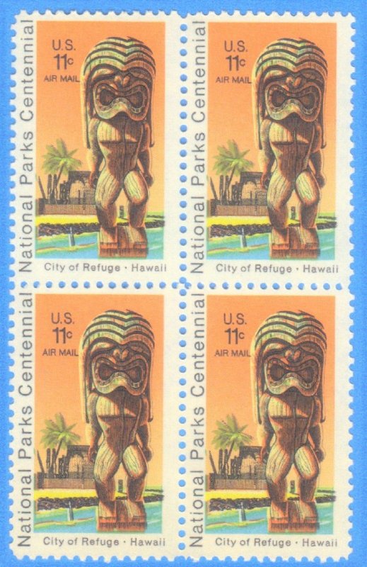 USA SCOTT#C84 MNH  BLOCK of 4 , 11c, 1972