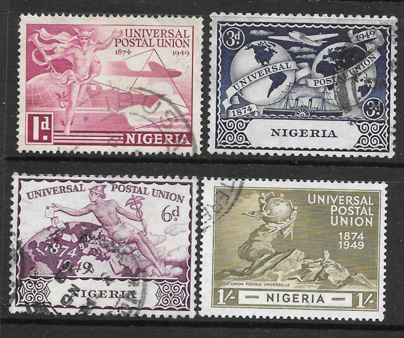Nigeria 75-78: 75th Anniversary of UPU, used, F-VF