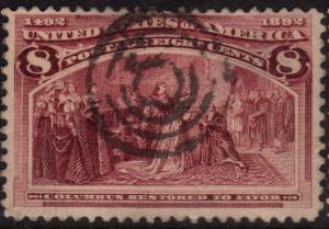 U.S. Scott #236 8-Cent Stamp - Used Single