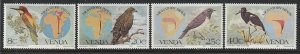 1983 South Africa - Venda - Sc 100-3 - MNH VF - 4 singles - Migratory Birds