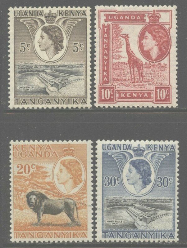 Kenya, Uganda 1954 Elizabeth Definitive set Sc# 103-17 NH